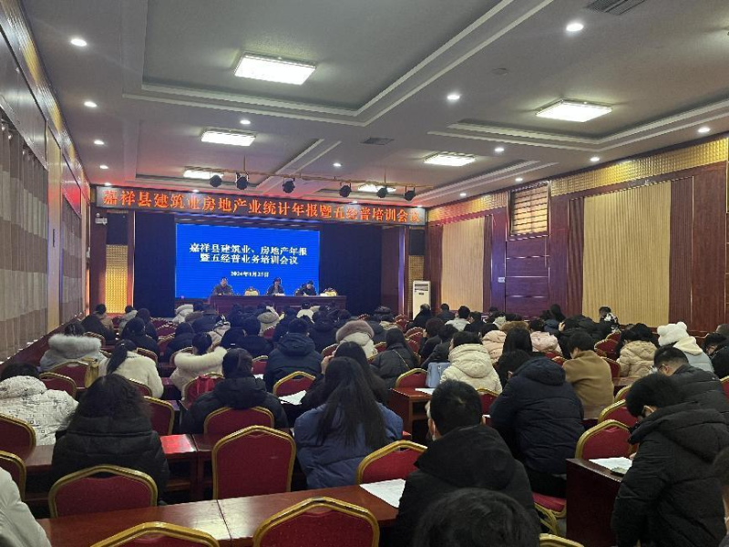 嘉祥縣召開全縣建筑業(yè)房地產(chǎn)年報(bào)暨五經(jīng)普業(yè)務(wù)培訓(xùn)會(huì)議